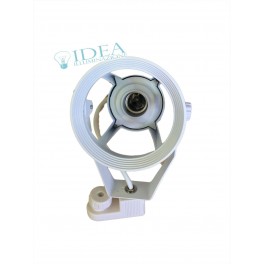 Supporto a binario PAR30 E27- 220V bianco
