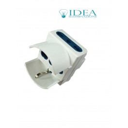 Doppia Spina elettrica con schuko adattatore 2P+T 16A 240V Doppia Spina elettrica con schuko adattatore 2P+T 16A 240V