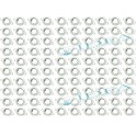 Lotto 100 faretti tondo da incasso fissi Bianco