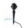 Picchetto faro nero per lampade Gu10 
