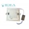 Faro faretto led incasso in vetro quadro 10W 6500K 220V