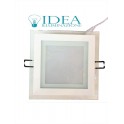 Faro faretto led incasso in vetro quadro 10W 3000K 220V