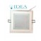 Faro faretto led incasso in vetro quadro 10W 6500K 220V