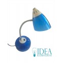 Lume scrivania moderno con porta accessori blu