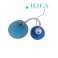Lume scrivania moderno con porta accessori blu