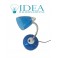 Lume scrivania moderno con porta accessori blu