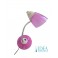 Lume scrivania moderno con porta accessori Rosa