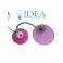 Lume scrivania moderno con porta accessori Rosa