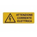 Segnale Attenzione Corrente Elettrica 