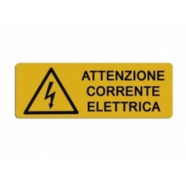 Segnale Attenzione Corrente Elettrica Segnale Attenzione Corrente Elettrica