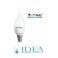 Lotto 10 Lampadine a Led 6w Oliva V-TAC VT-1855 E14