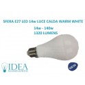 Sfera led bulbo SMD E27 14w 3000k