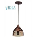 Lampadario a sospensione pendente E27 serie copper Dim. 230mm