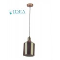 Lampadario a sospensione pendente E27 serie copper Dim. 170mm