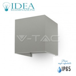 Aplick lampada da parete Led 6w quadrato IP 65 K3000 V- Tac