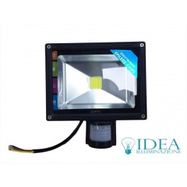 Faro proiettore Led sensore di movimento 20w 6500K IP66