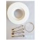 Faretto in gesso liscio da incasso tondo fisso 