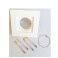 Faretto in gesso liscio da incasso quadro fisso 