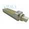 Lampadina led G24 in alluminio 64 led SDM 12w luce fredda (K6500)